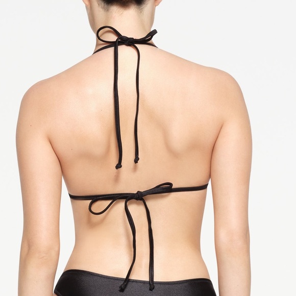 🖤NEW SKIMS SHINE SWIM BIKINI TRIANGLE TOP IN ONYX S - Picture 3 of 7